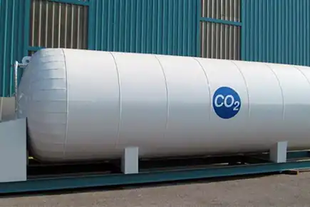 Carbon dioxide storage tank