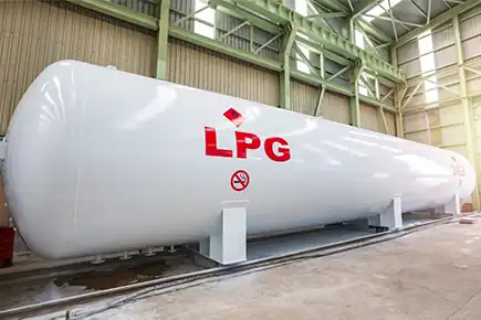 LPG storage tanks