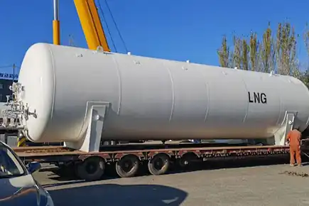 Vacuum degree of LNG storage tank